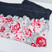 Betsey Johnson King Pillow Shams Two Piece Grey Pink White Floral Rose Polyester