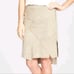 Elie Tahari Nicola Goatskin Leather Suede Patchwork Skirt - Size 4