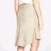 Elie Tahari Nicola Goatskin Leather Suede Patchwork Skirt - Size 4