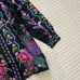 NWT JOHNNY WAS ROSALYNDA BUTTON DOWN Long Sleeve SHIRT Size XS Silk Blend