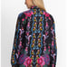 NWT JOHNNY WAS ROSALYNDA BUTTON DOWN Long Sleeve SHIRT Size XS Silk Blend