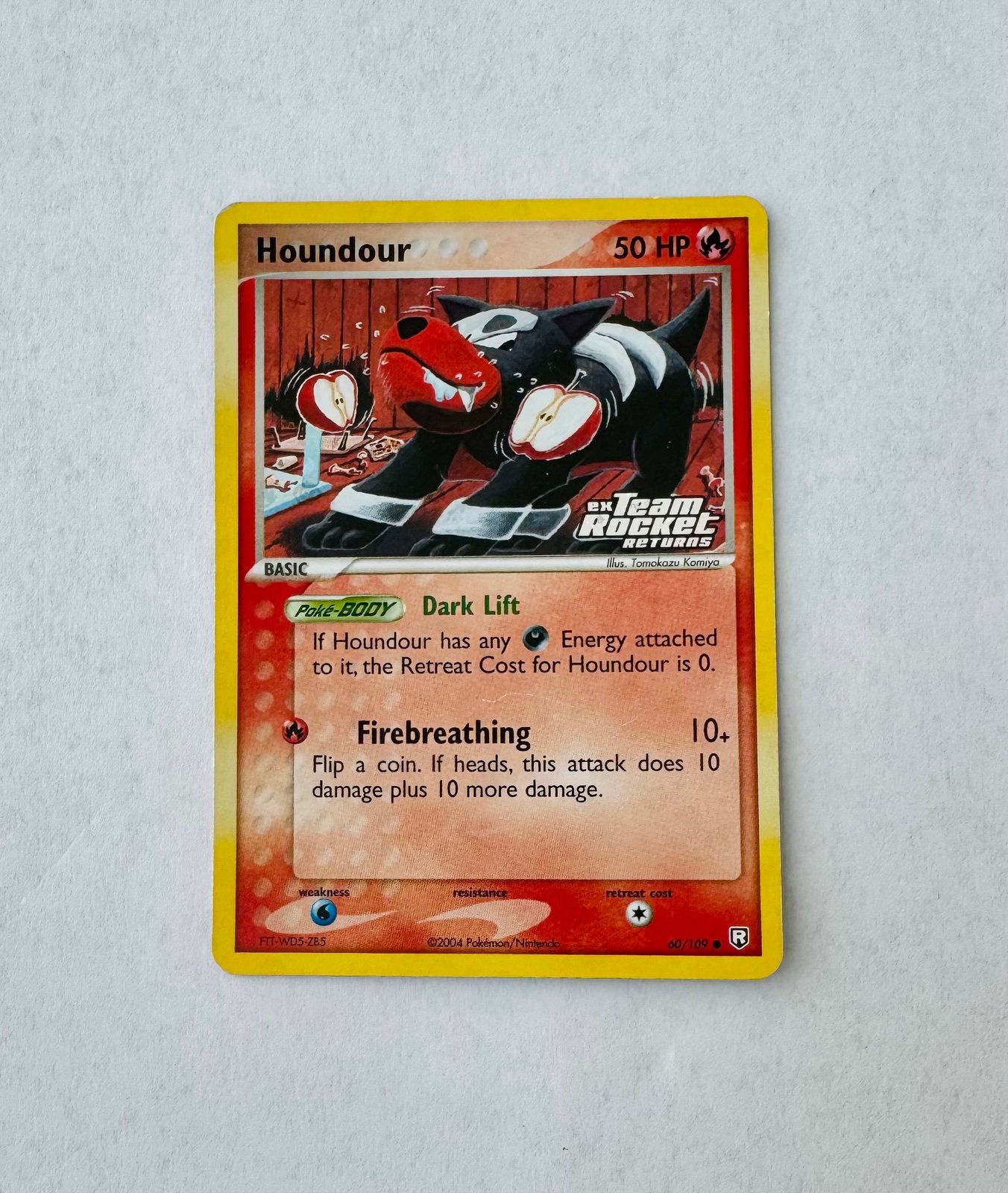 Pokemon Card - Houndour Team Rocket Returns 60/109 Reverse Holo Stamped