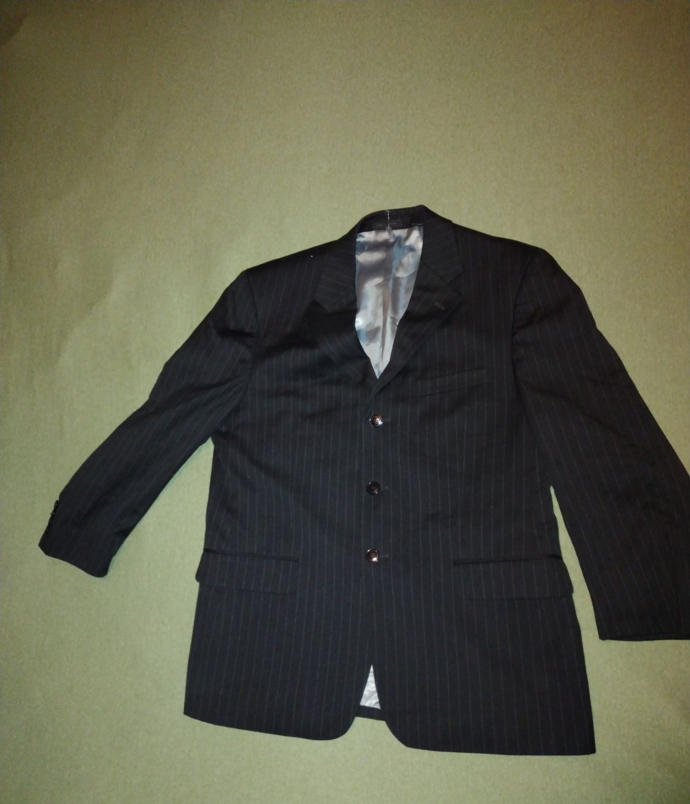 44R Andrew Fezza Black suite blazer