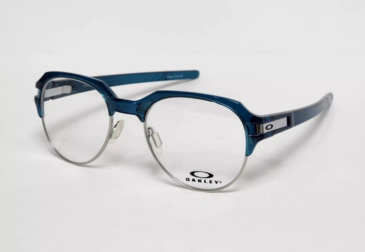 Oakley Stagebeam OX8148 Men's/Women's Round Glasses in Polished Aurora 50mm