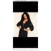 Adore Me black robe with lace detail