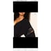 Adore Me black robe with lace detail