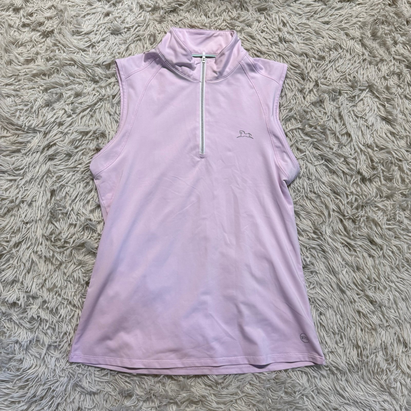 Women’s Large Pink RJ Classics Sleeveless Horseback Riding Sunshirt. Good Condit