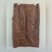 A.L.C Alden Skirt Size 10 Brown Faux Leather