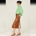 A.L.C Alden Skirt Size 10 Brown Faux Leather