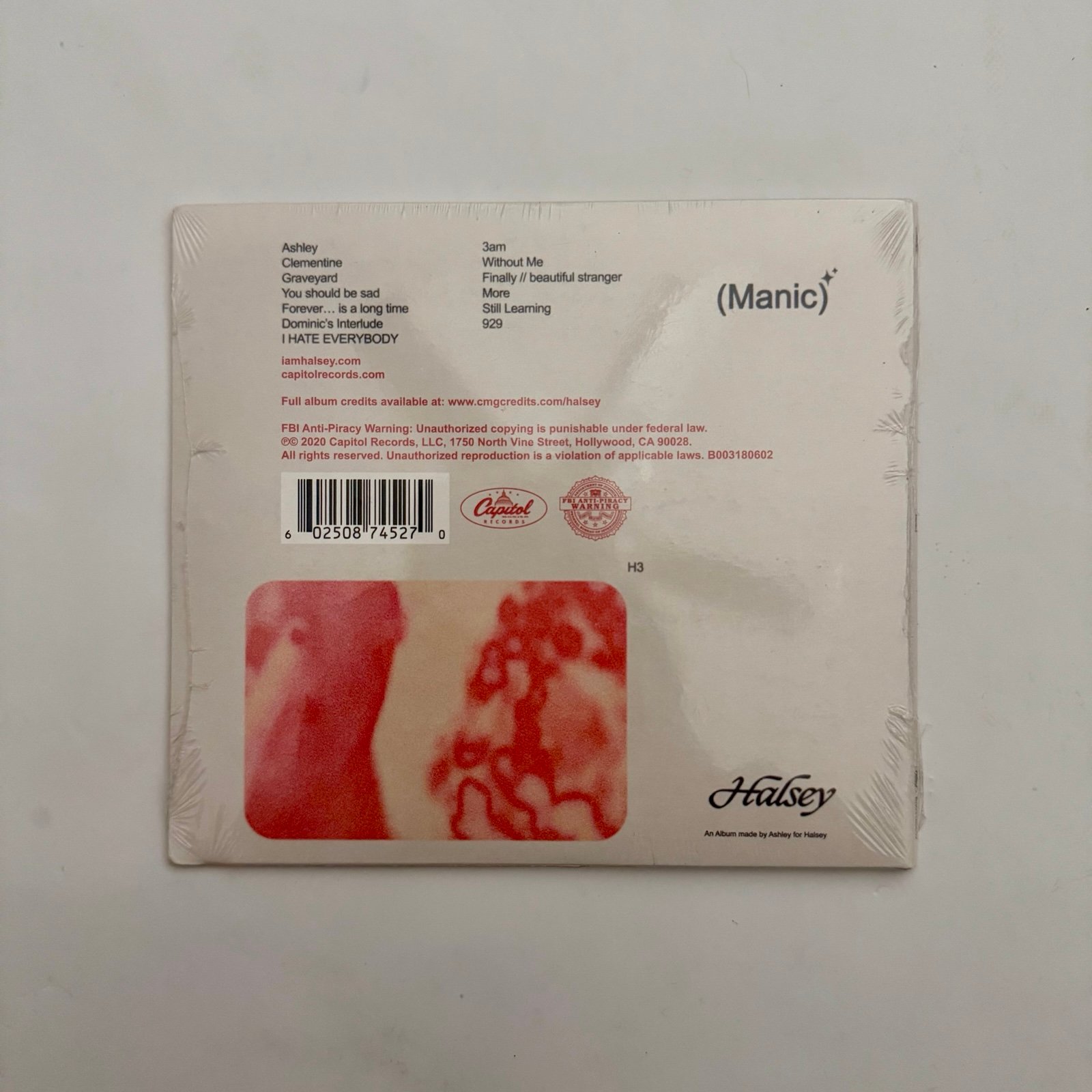 Halsey Ashley ホールジー MANIC マニック 限定直筆サインCD