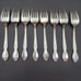 WM Rogers Victorian Rose Silver Plate Flatware Set 42-pieces 8 settings Vintage