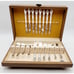 WM Rogers Victorian Rose Silver Plate Flatware Set 42-pieces 8 settings Vintage