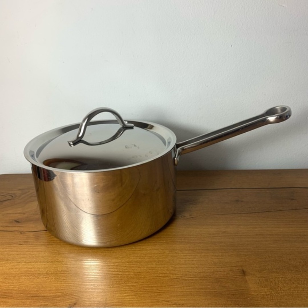 Revere Ware Proline 3 Qt Copper Core Stainless Saucepan Saute Pot Casserole Lid
