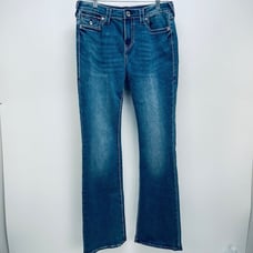 True Religion Jeans Size 29 Women’s Blue Becca Bootcut Faded Mid Rise Blue New