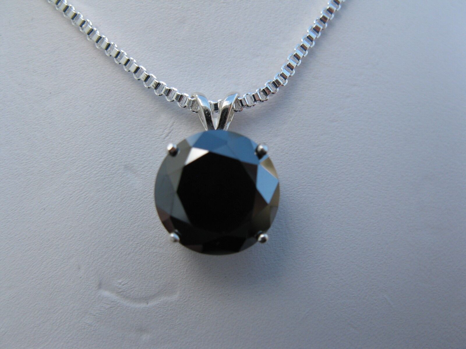 13.50ct NATURAL BLACK DIAMOND NECKLACE/PENDA NT,FREE DIAMOND TESTER,CERTIFI CATE