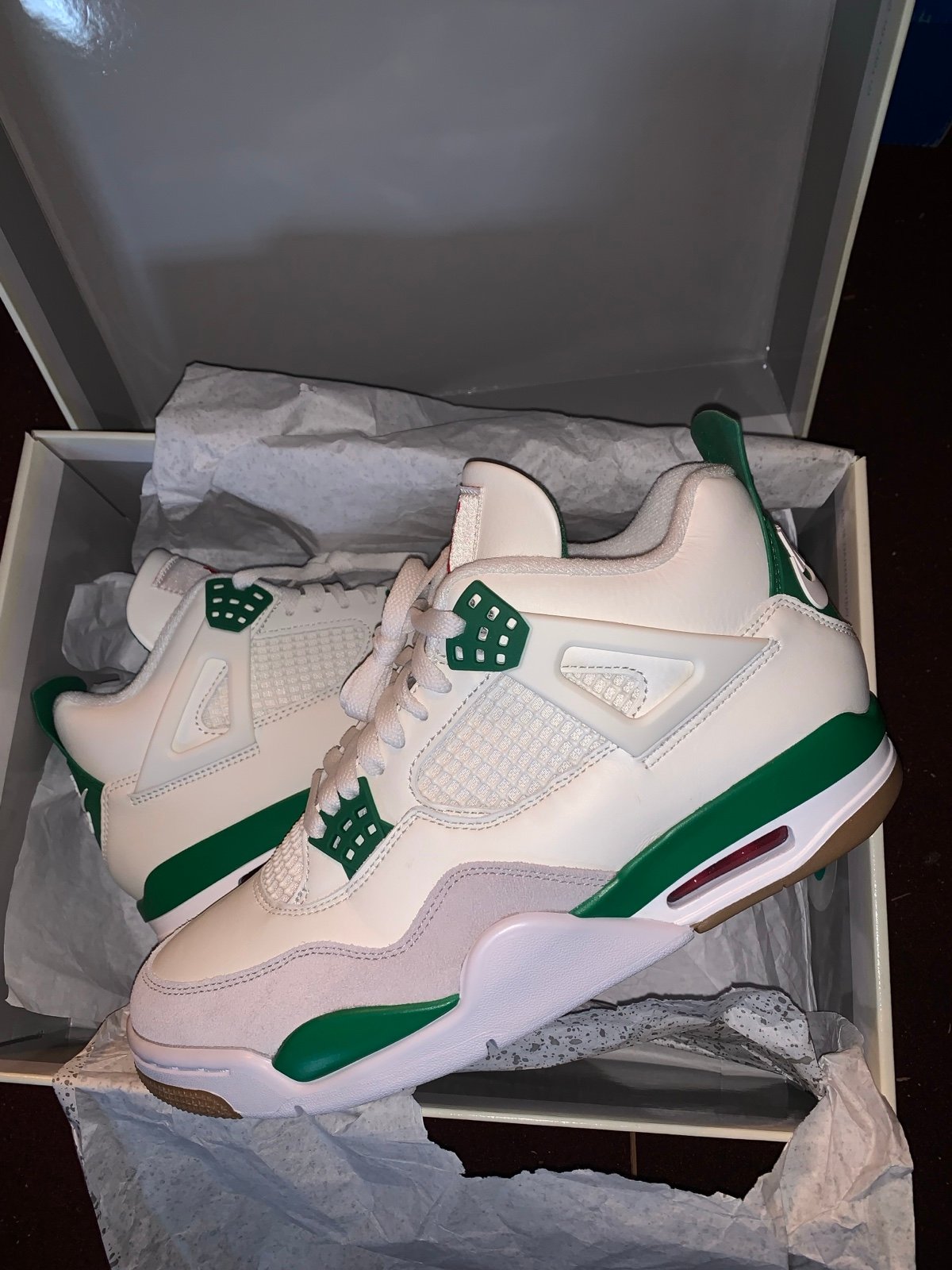 Nike SB x Air Jordan 4 Retro SP (DR5415-103) Sail/Neutral Grey/Pine Green/White