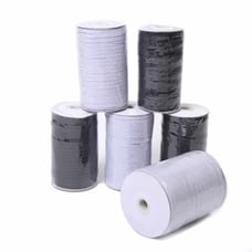 Bundle 1/8 3mm Bk/Wh Elastic 800 Yards