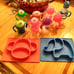 Toddler Bundle 8 Sippy Cups No Spill Soft Spout, Weighted Cups Nuby Trays Mats