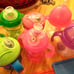 Toddler Bundle 8 Sippy Cups No Spill Soft Spout, Weighted Cups Nuby Trays Mats