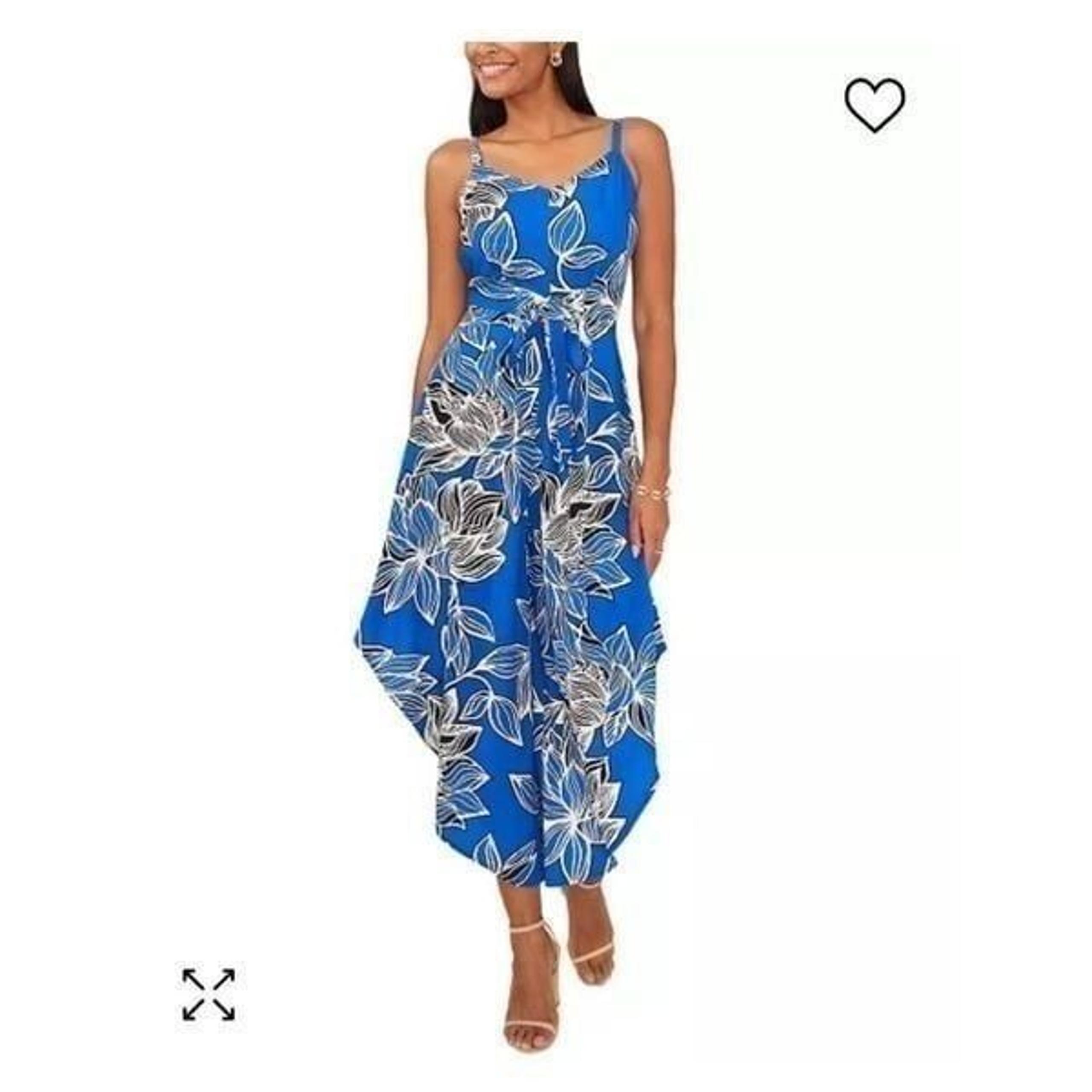 MSK women’s Tie - Front Cutaway Leg Jumpsuit