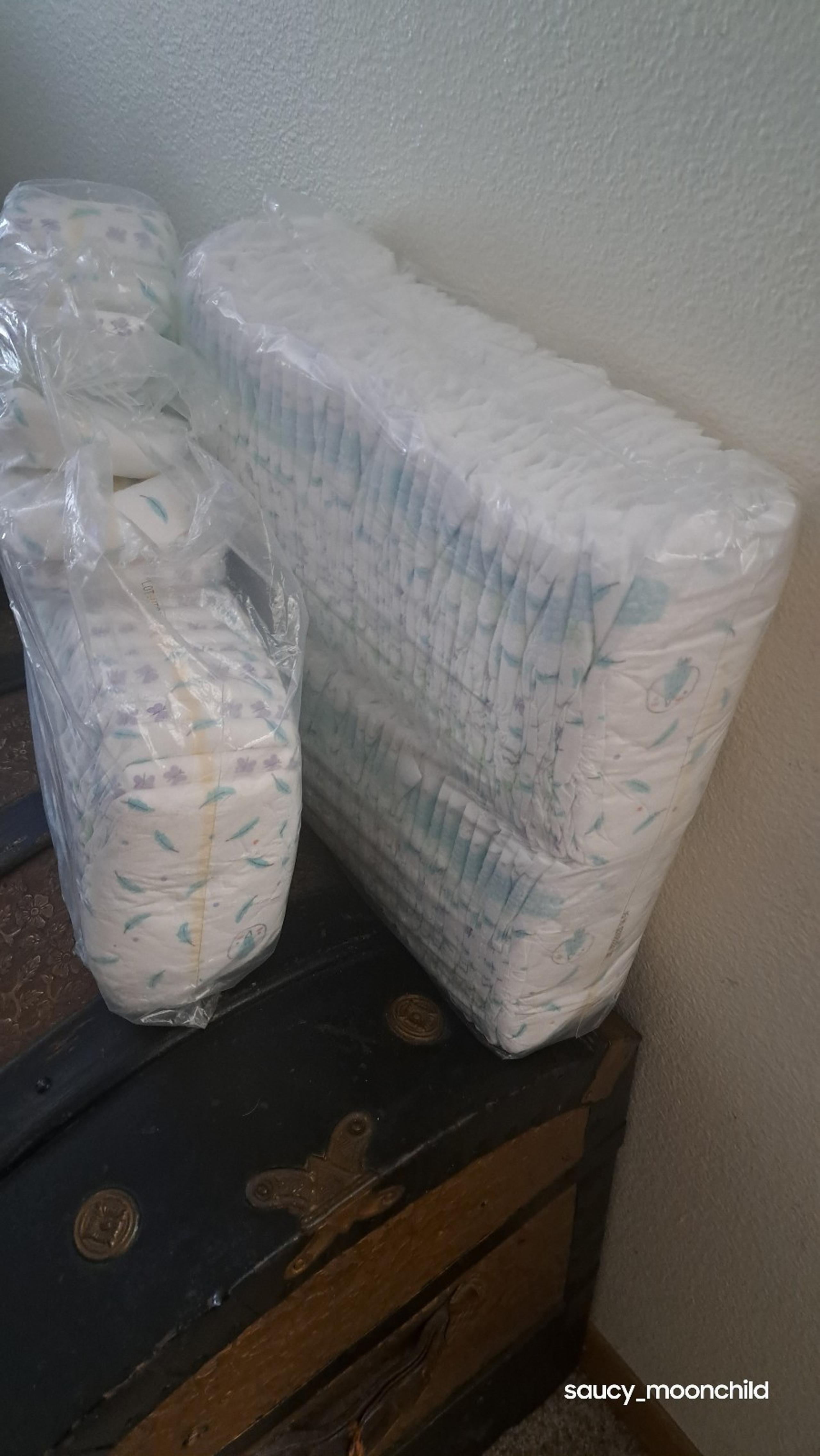 Kirkland Signature • Size 1 Disposable Diapers 1 Unopened Sleeve + Open Sleeve