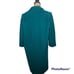 Vintage 80's Emerald Green Long Wool Peacoat ILGWU USA made