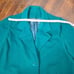 Vintage 80's Emerald Green Long Wool Peacoat ILGWU USA made