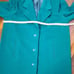 Vintage 80's Emerald Green Long Wool Peacoat ILGWU USA made