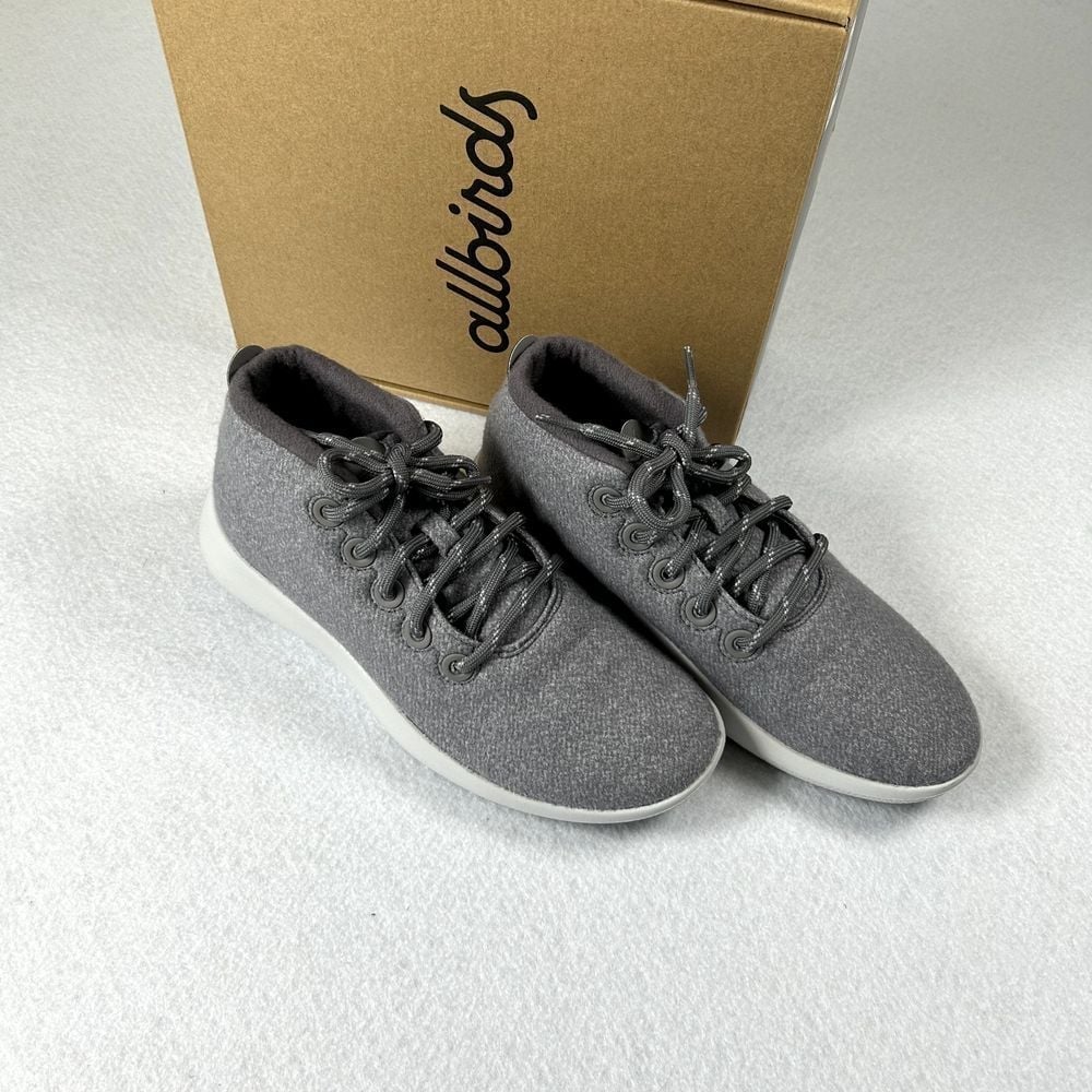 Allbirds Wool Runner Up Mizzle Sneakers Women Size 10 Medium Light Grey Shoes