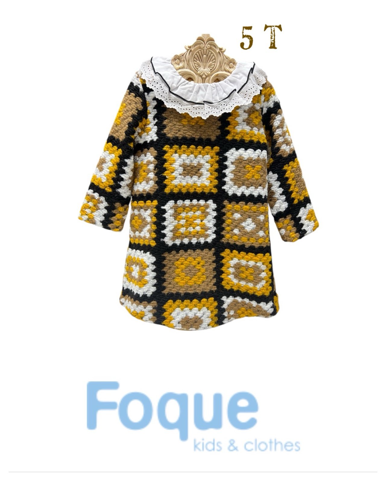 Foque NWT sz 5 Foque Crochet spanish Dress