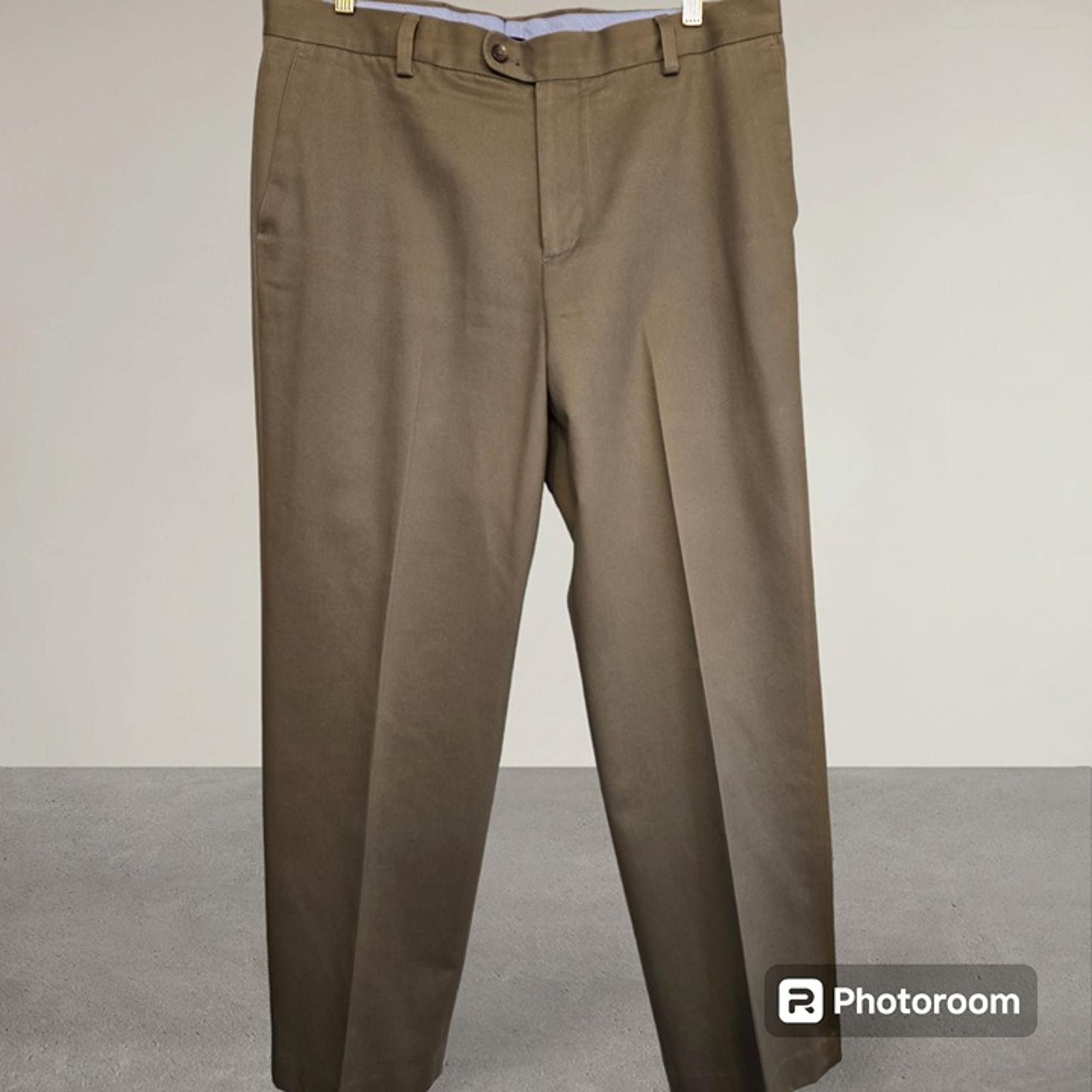 Men's Kirkland Khaki Chinos Pants Size 36 x 32 Cotton