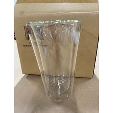 Sorrento Double Wall Glass 12 Oz Clear Glassware Tumbler Set Of 2 NWB