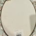 NWT Shabby Victorian Lady Woman Oval Picture Frame Gold Chain Wall Hanging Flue