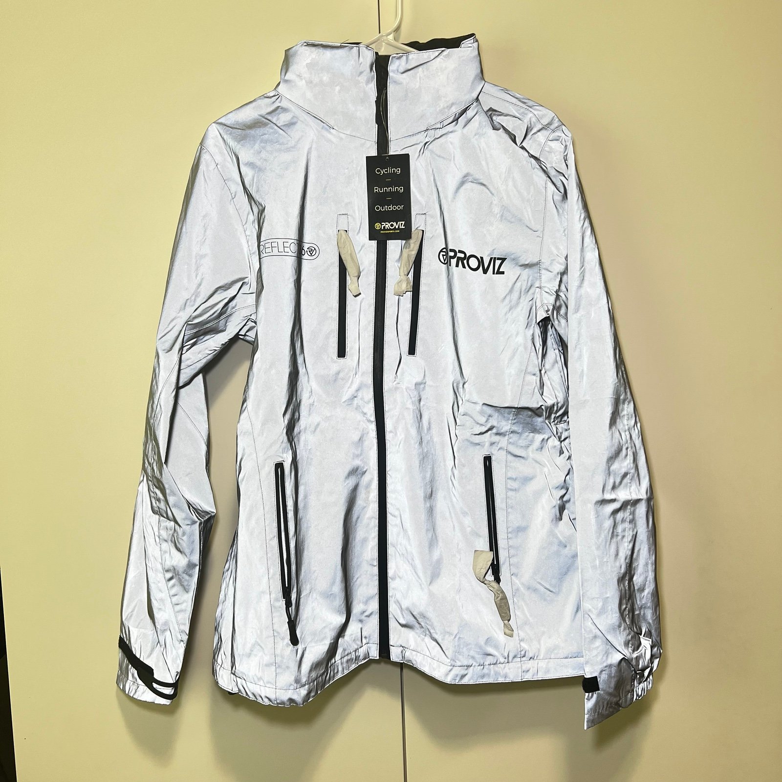 Proviz REFLECT360 WOMEN'S REFLECTIVE WATERPROOF HOODED JACKET - US 14