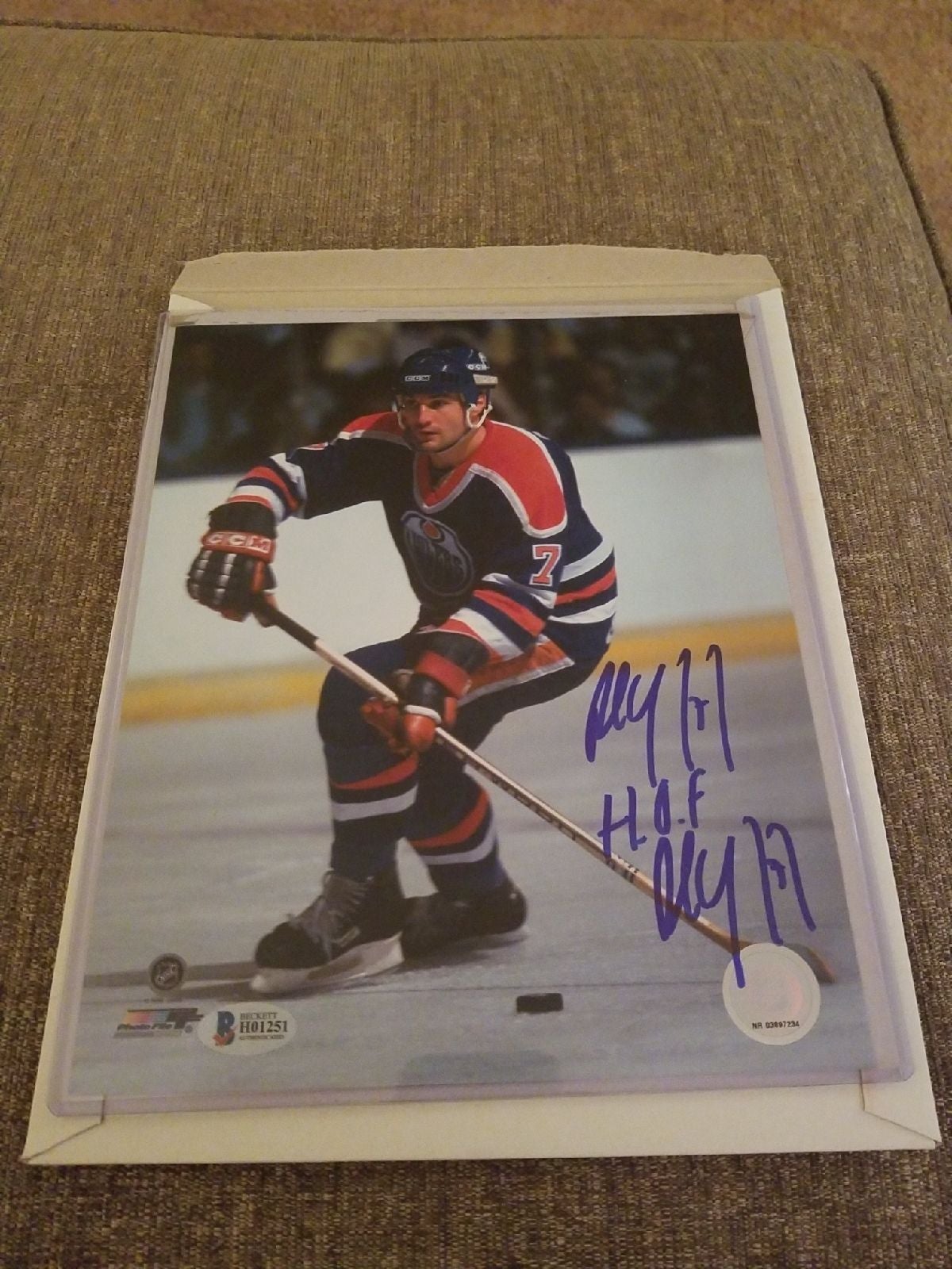 Autograph photo 8x10