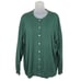 Lands End Cardigan Sweater Supima Cotton Fine Gauge Size 1x 16W-18W Lightweight