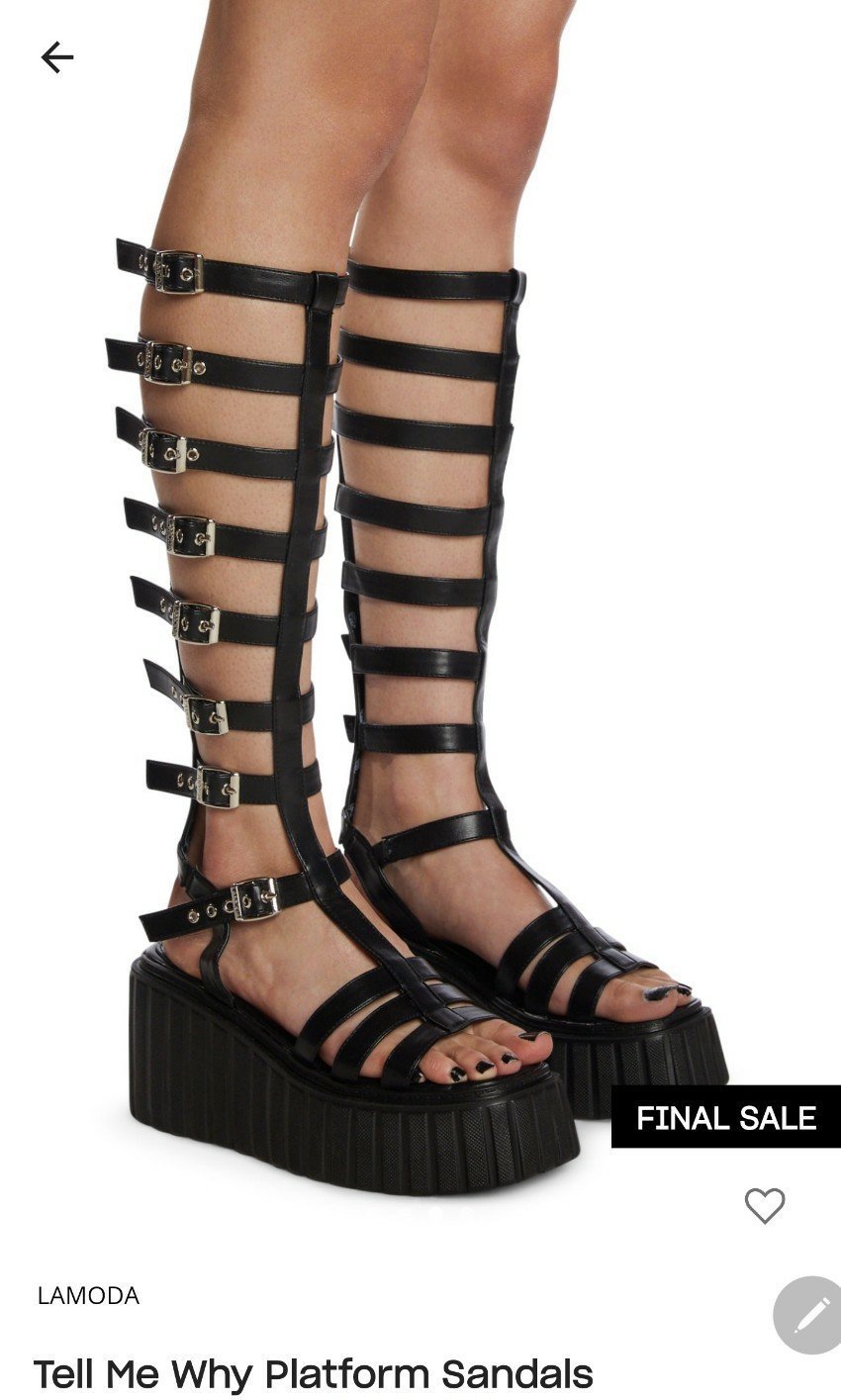 Free Shipping! NWT! Lamoda platform gladiator sandals Size 9
