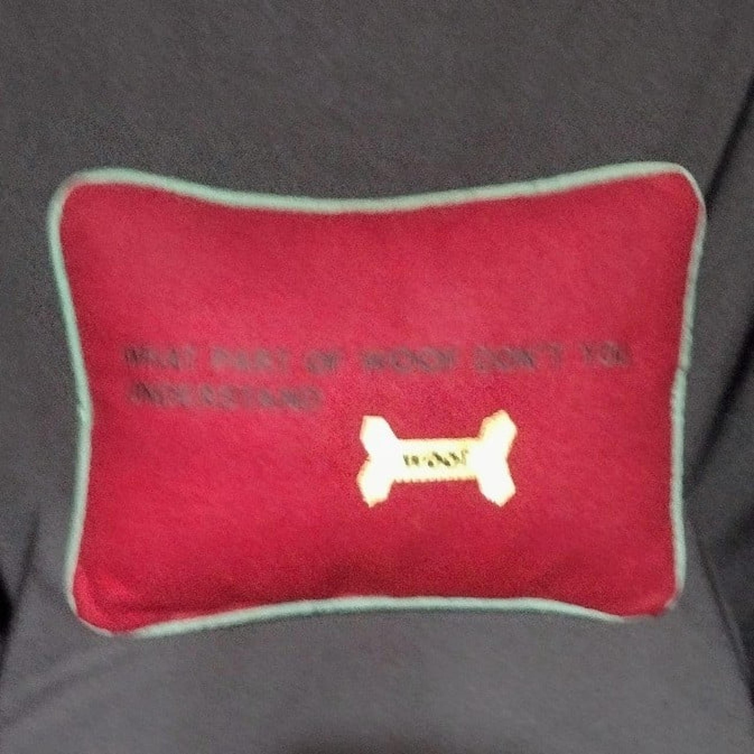 Throw Pillow 12" × 9" Dog Lovers. What Part Of Woof Don't You Understand