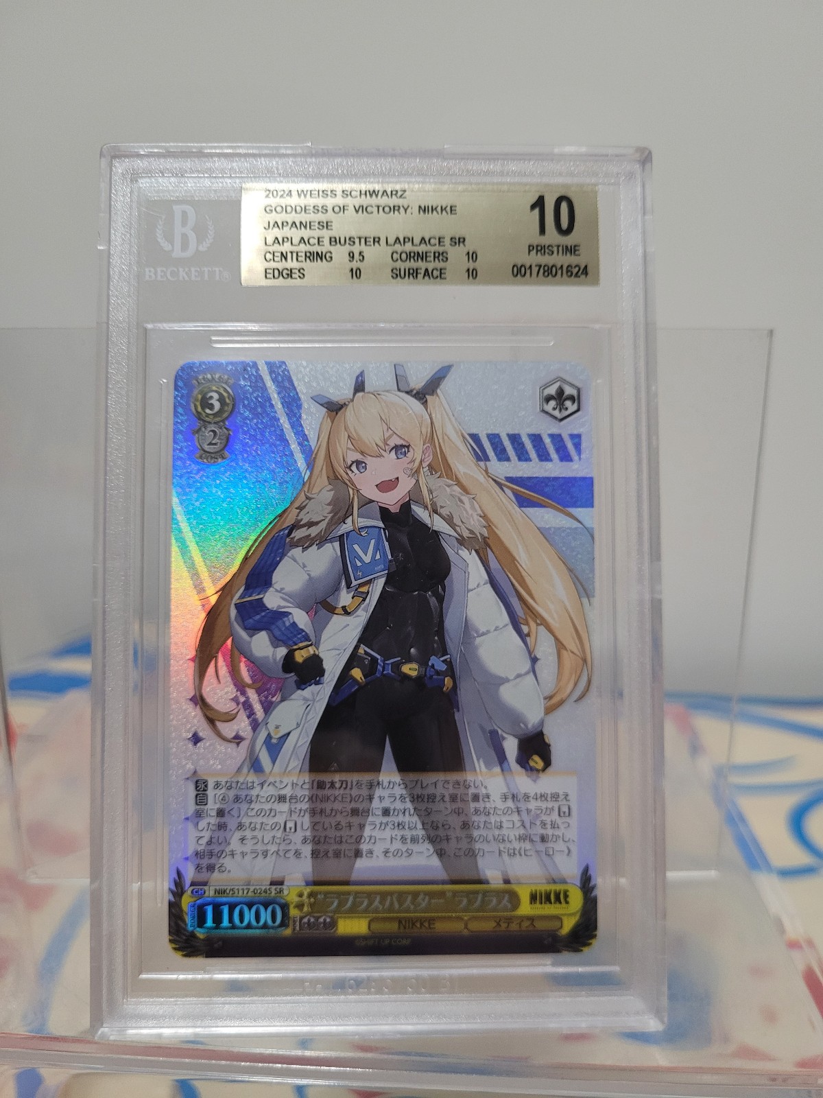 2024 Weiss Schwarz Goddess of Vicory Nikke Laplace BGS 10 Pristine Super Rare