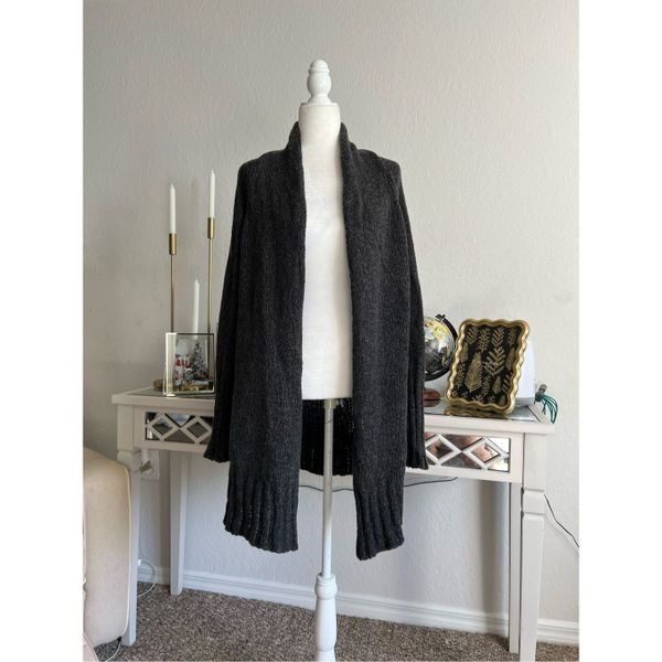 Eileen Fisher limited edition open front cardigan cashmere silk & wool blend
