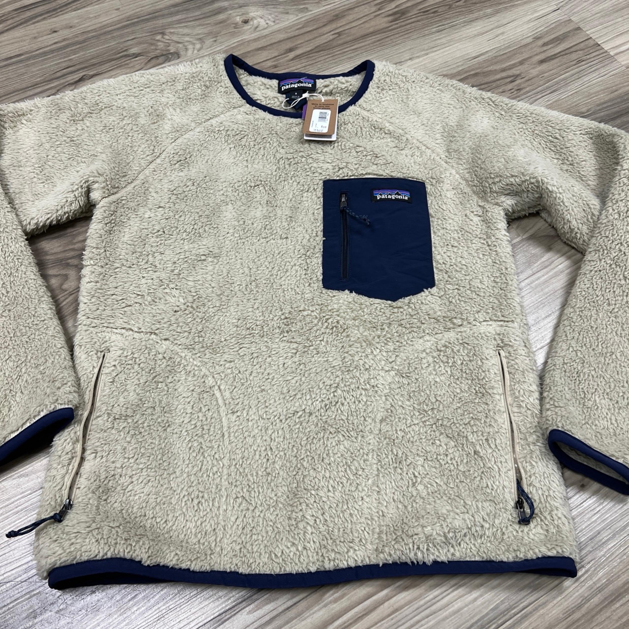 Patagonia Los Gatos Fleece Crew Neck Pullover Sweater Tan Men’s Small NWT $99