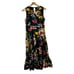 Revolve Penny Black Black Colorful Floral Sleeveless Midi Dress 6