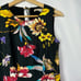 Revolve Penny Black Black Colorful Floral Sleeveless Midi Dress 6