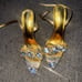 Azalea Wang Gold Sandals