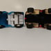 Tonka 1960-1970's red dune buggy and blue jeep