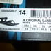 Men's Teva Original Sandal Azura Black Size 14
