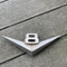 Vintage Automobile Car Chevy V8 Metal Emblem BAAH-8259-a