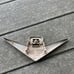 Vintage Automobile Car Chevy V8 Metal Emblem BAAH-8259-a