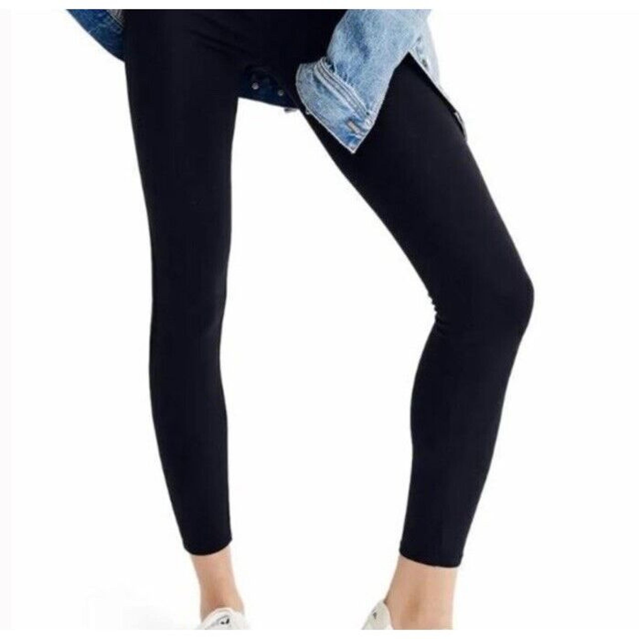 NEW Miles by Madewell Women's Leggings XXS Black High-Rise Knit Elastic