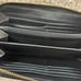 COACH SIGNATURE PVC LEATHER ACCORDION ZIP AROUND WALLET BROWN /BLACK